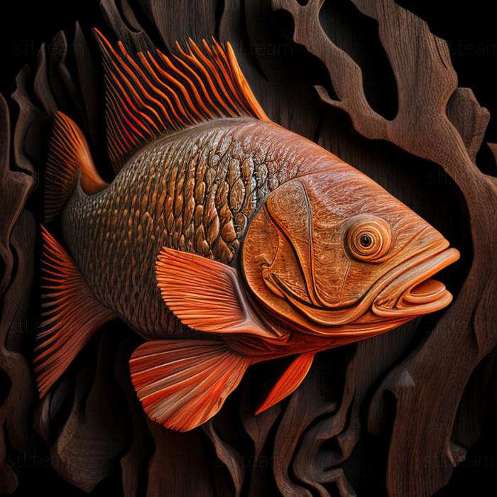 3D модель Амазонська риба моллінезія (STL)